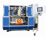 5 axis 3 head drilling and tufting brush machine